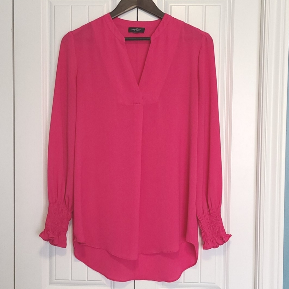 Lord & Taylor Blouse (sz M, pink)